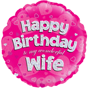 18" Eternal Love Wife’s Birthday Balloon in a Box