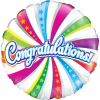 Congratulations Swirls Balloon in a Box Small Image