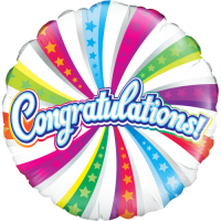 Congratulations Swirls balloon