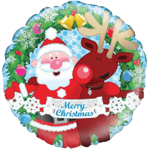 Merry Christmas Friends  Balloon in a Box