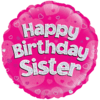 18" Pink Party Popper Sister’s Balloon Balloon in a Box Small Image