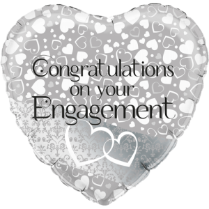 Entwined Hearts Engagement Balloon in a Box