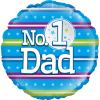 Number 1 Dad Balloon in a Box Small Image