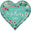 Mint Mothers Day Heart Balloon in a Box Small Image