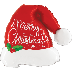 Christmas Santa Hat Balloon in a Box