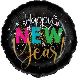 Pop Fizz New Year Holographic Balloon in a Box