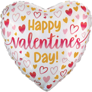 Valentine Ombre Hearts Balloon in a Box