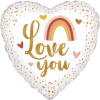Boho Rainbow Love You Balloon in a Box Small Image