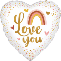 Boho Rainbow Love You balloon