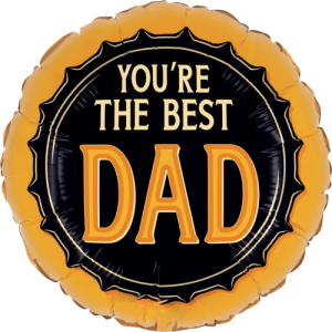 Best Dad Beer Cap Balloon in a Box