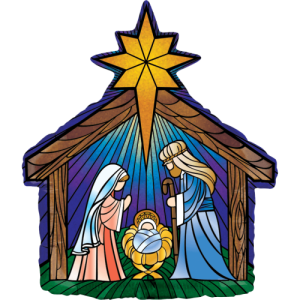 Nativity Holographic Balloon in a Box