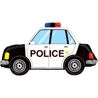 Police Panda Car  balloon