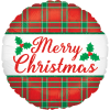 Christmas Plaid Holographic Balloon in a Box Small Image