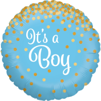 Glittering It’s a Boy Holographic balloon