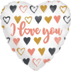 Rose Gold Hearts I Love You Balloon in a Box Small Image