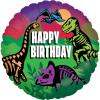 Jurassic Happy Birthday Balloon in a Box Small Image