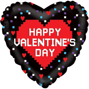 Pixel Valentine Balloon in a Box