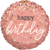 Rose Gold Confetti Birthday Balloon in a Box Small Image