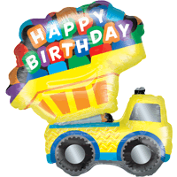 Happy Birthday Truck balloon