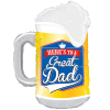Great Dad Pint Glass Beer Balloon in a Box Small Image