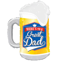 Great Dad Pint Glass Beer balloon
