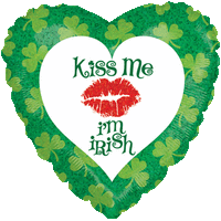 St. Patrick's Day Kiss Me balloon