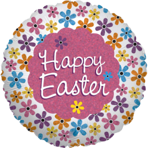 Easter Petals Holographic Balloon in a Box