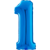 Giant Blue 1 Balloon in a Box Small Image