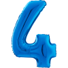 Giant Blue 4 Balloon in a Box Small Image