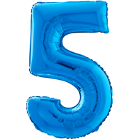 Giant Blue 5 balloon