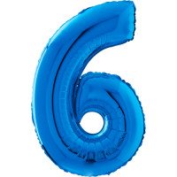 Giant Blue 6 balloon