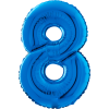 Giant Blue 8 Balloon in a Box Small Image