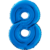 Giant Blue 8 balloon