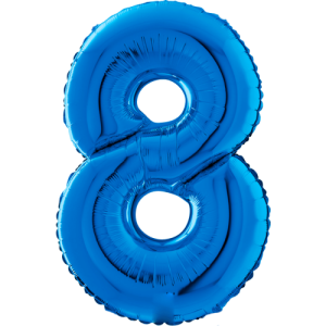 Giant Blue 8 Balloon in a Box