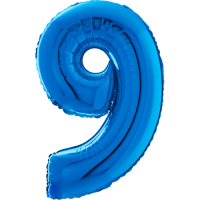 Giant Blue 9 balloon