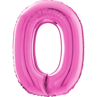 Giant Pink 0 balloon