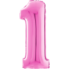 Giant Pink 1 Balloon in a Box Small Image