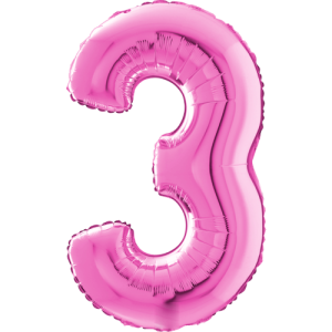 Giant Pink 3 Balloon in a Box