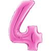 Giant Pink 4 Balloon in a Box Small Image