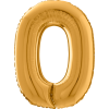 Giant Gold 0 Balloon in a Box Small Image