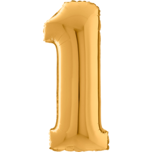 Giant Gold 1 Balloon in a Box