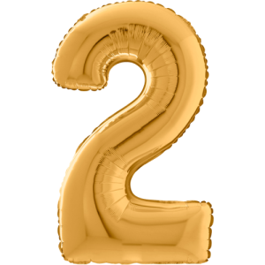 Giant Gold 2 Balloon in a Box
