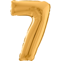Giant Gold 7 balloon