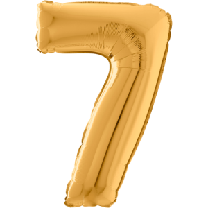 Giant Gold 7 Balloon in a Box