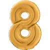 Giant Gold 8 Balloon in a Box Small Image