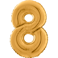 Giant Gold 8 balloon
