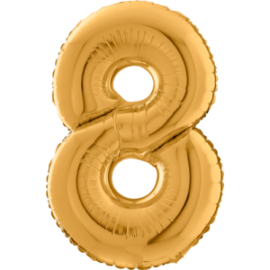 Giant Gold 8 Balloon in a Box