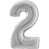 Giant Silver 2 Balloon in a Box Small Image