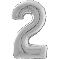 Giant Silver 2 balloon
