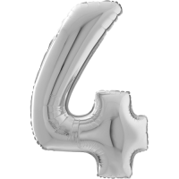 Giant Silver 4 balloon